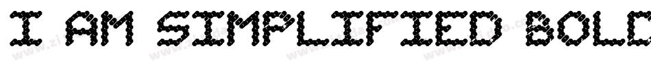 I am simplified Bold字体转换